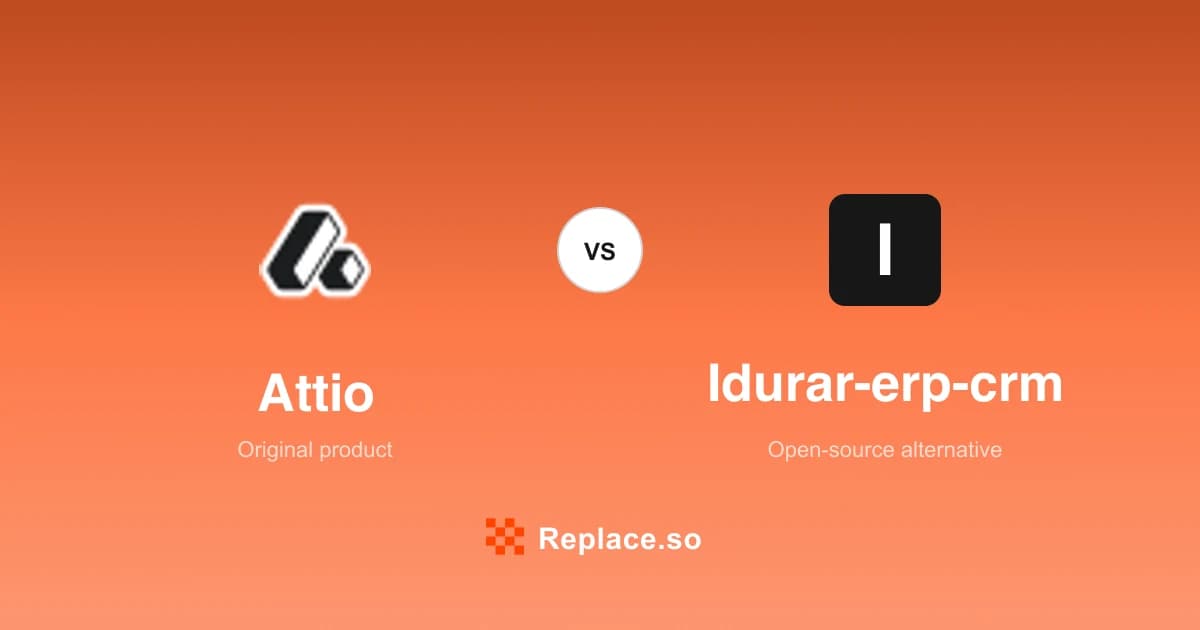Attio versus Idurar-erp-crm comparison