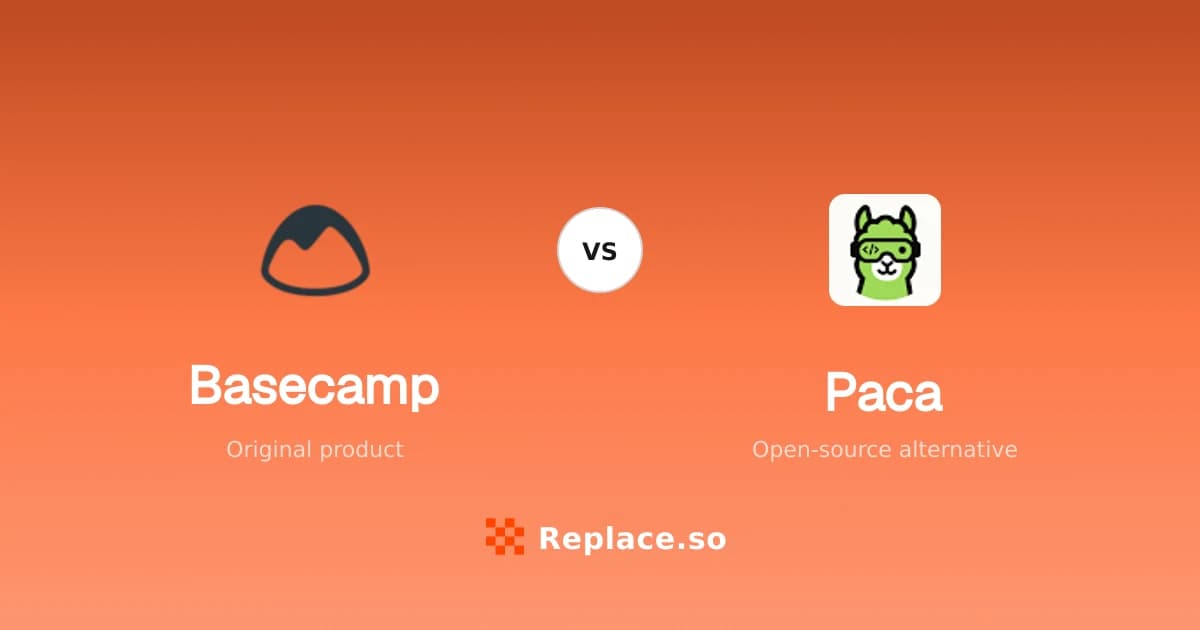 Basecamp versus Paca comparison