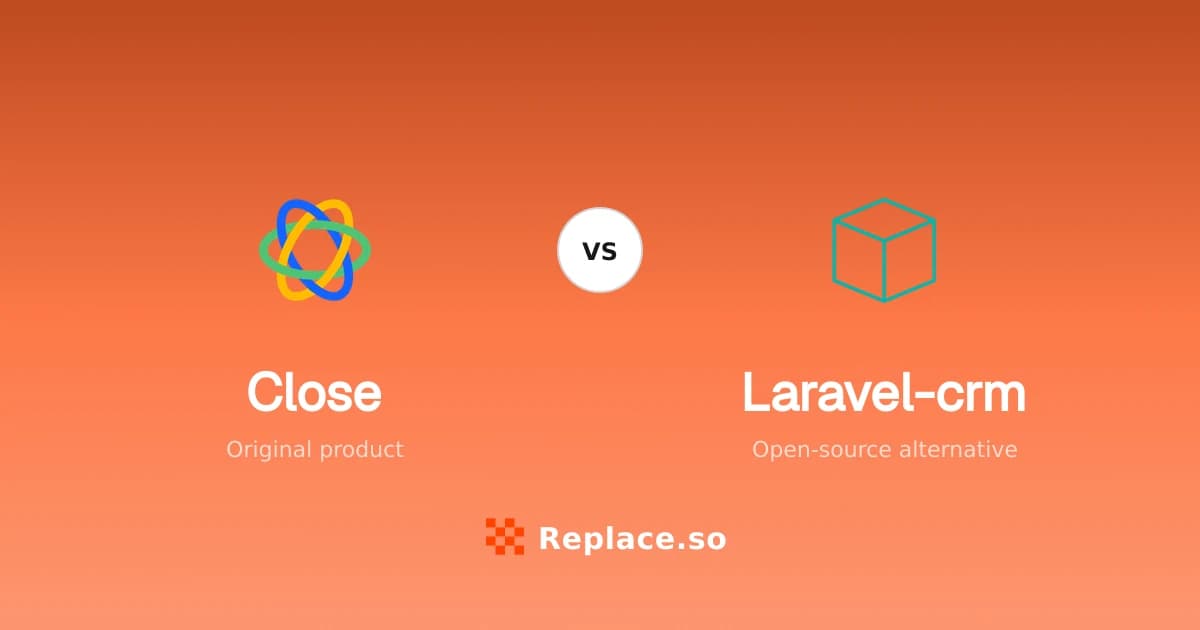 Close versus Laravel-crm comparison