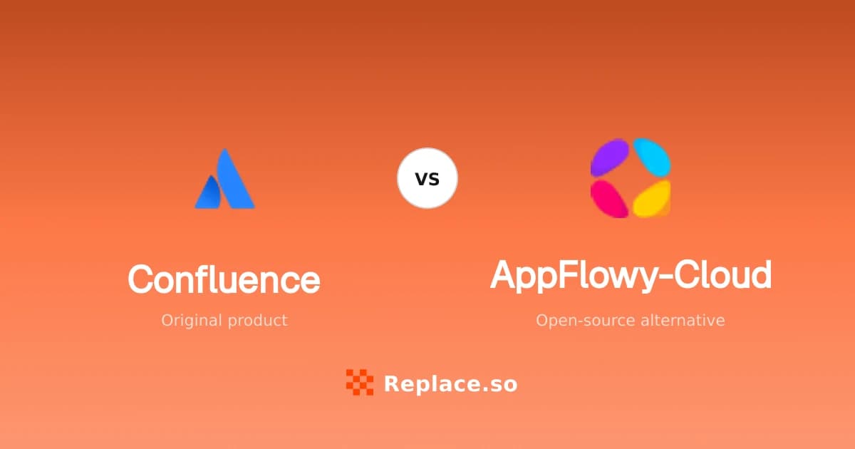 Confluence versus AppFlowy-Cloud comparison