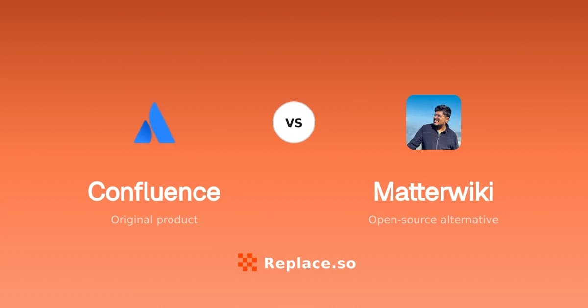Confluence versus Matterwiki comparison