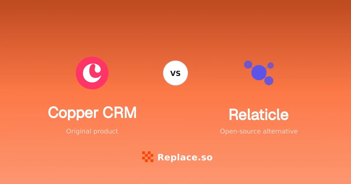Copper CRM versus Relaticle comparison