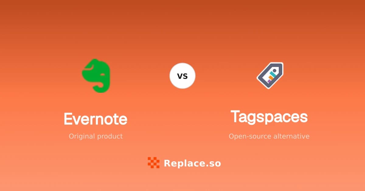 Evernote versus Tagspaces comparison
