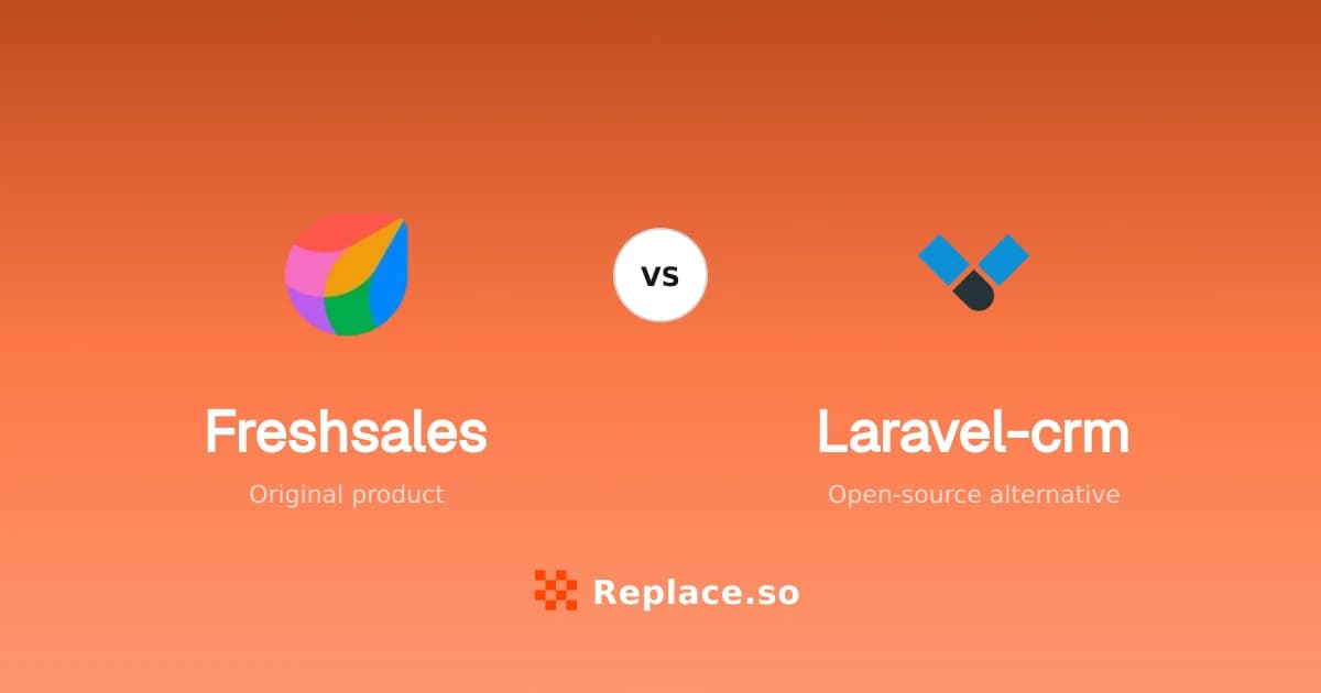 Freshsales versus Laravel-crm comparison