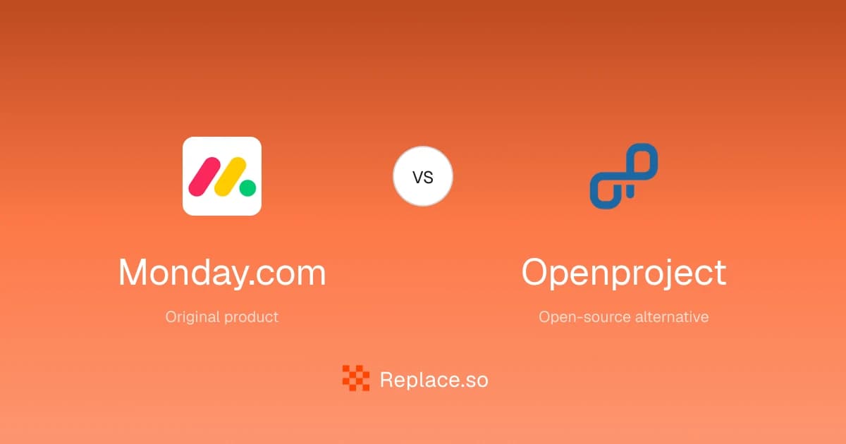 Monday.com versus Openproject comparison