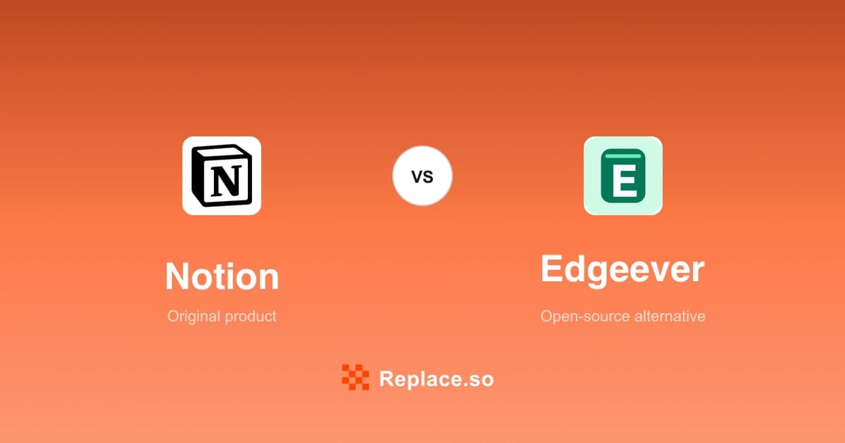 Notion versus Edgeever comparison