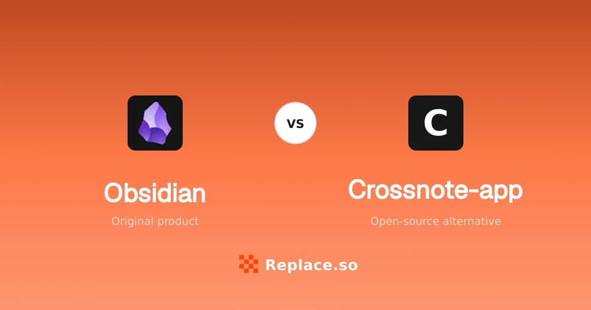 Obsidian versus Crossnote-app comparison