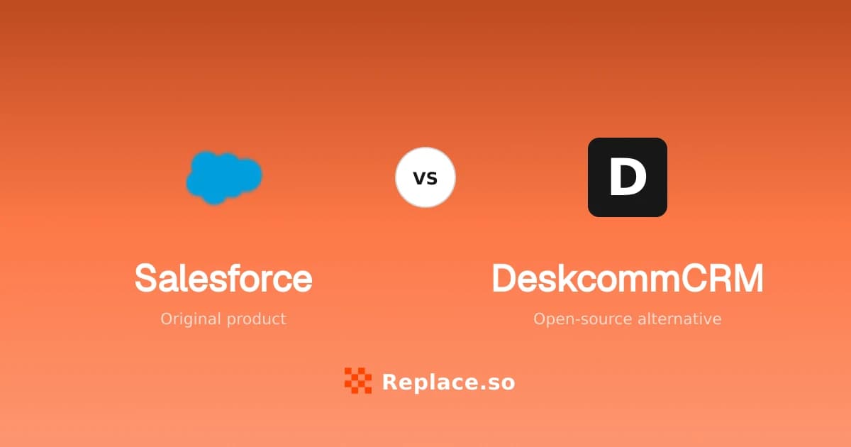 Salesforce versus DeskcommCRM comparison