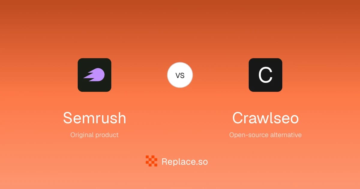 Semrush versus Crawlseo comparison