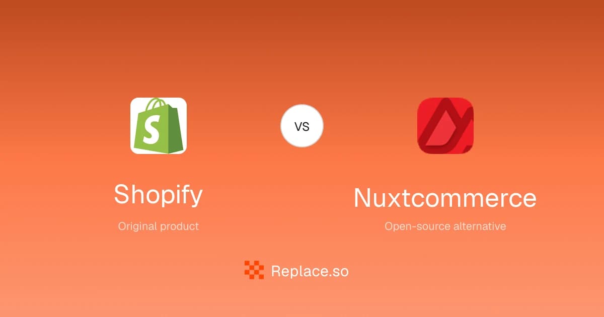 Shopify versus Nuxtcommerce comparison