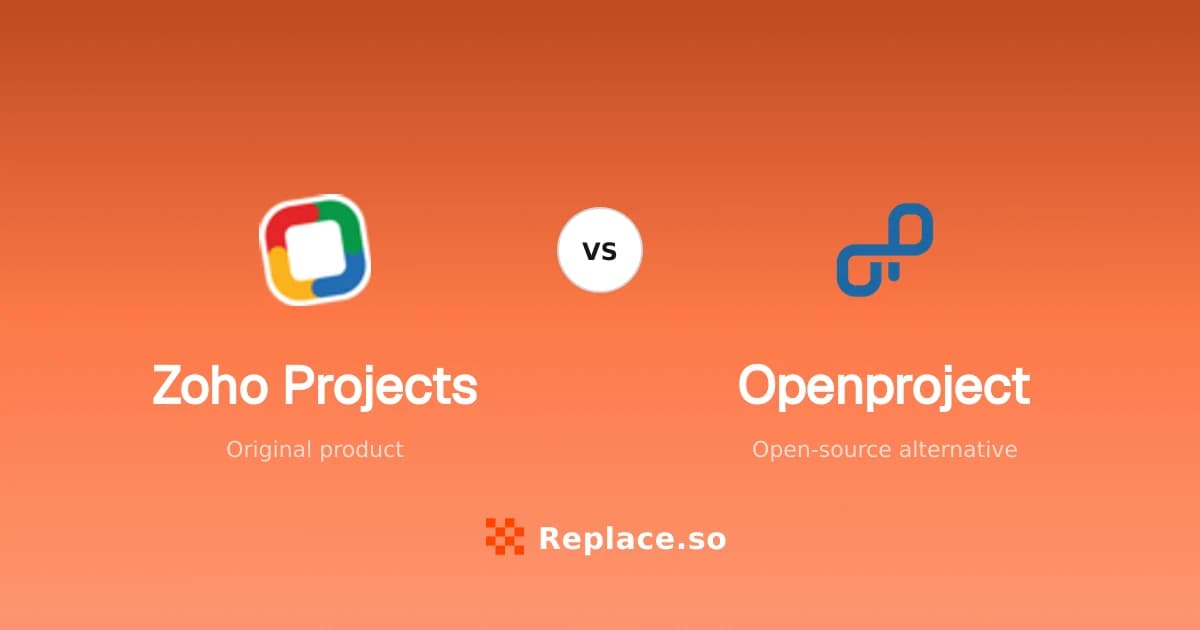 Zoho Projects versus Openproject comparison