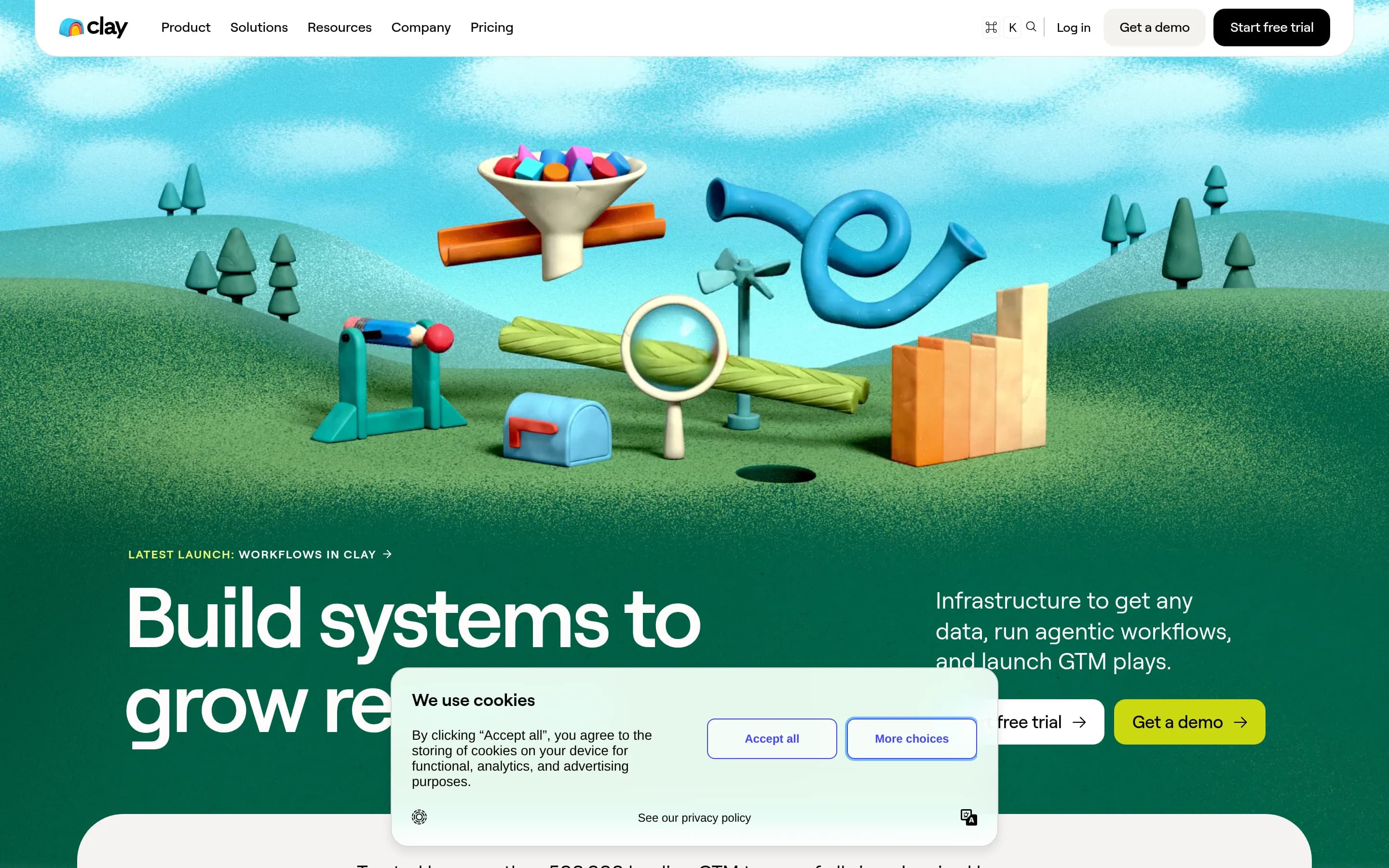 Clay website screenshot