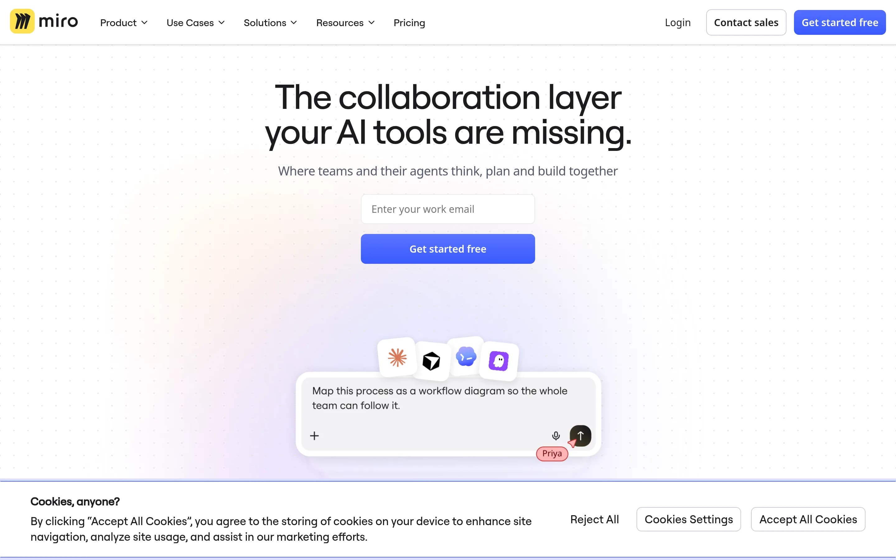 Miro website screenshot