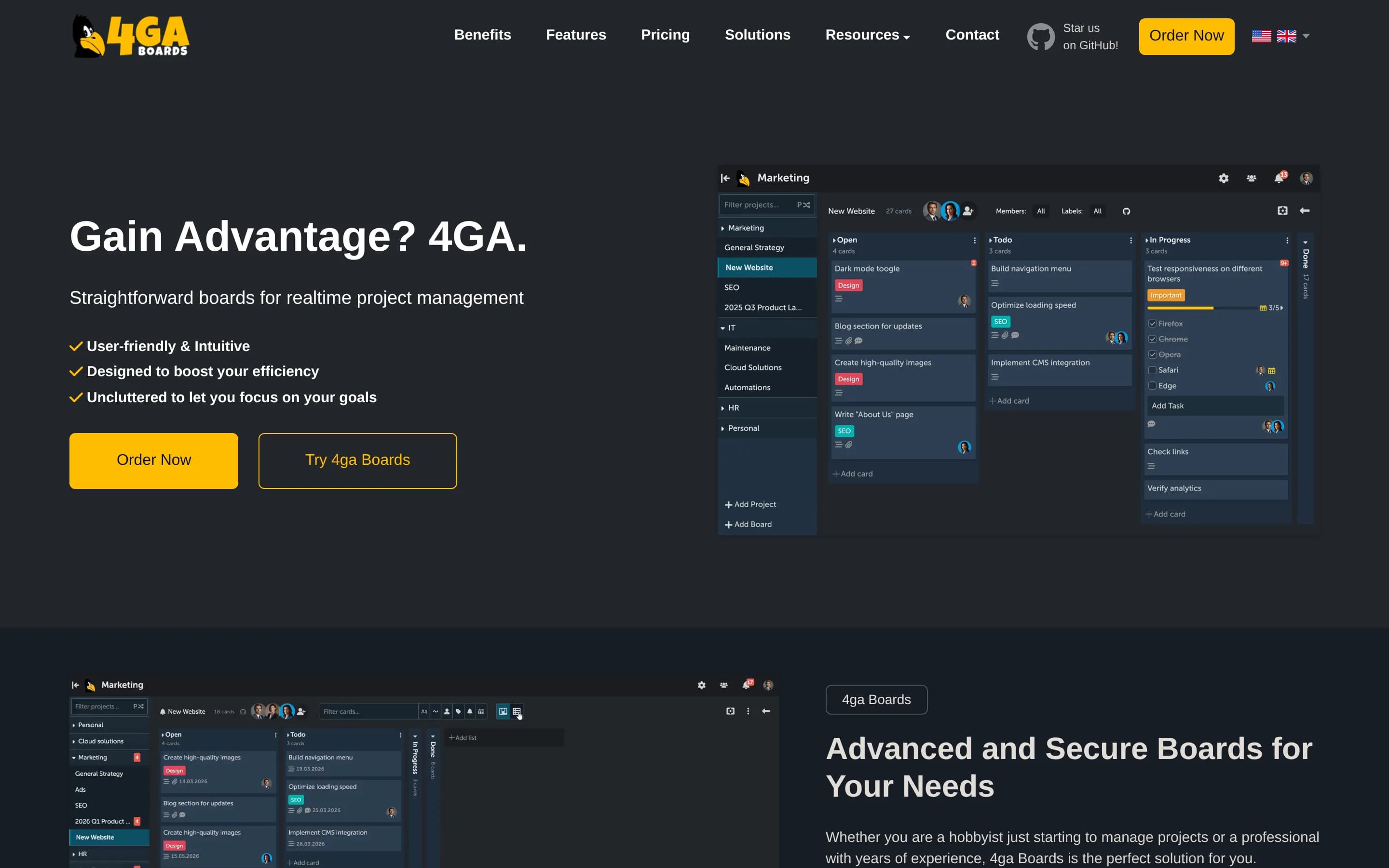 4gaBoards website screenshot
