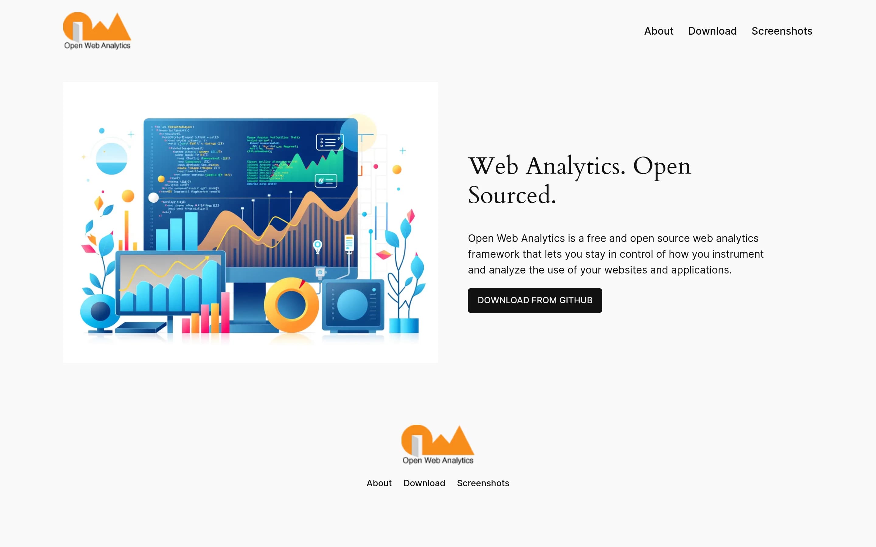 Open-Web-Analytics website screenshot