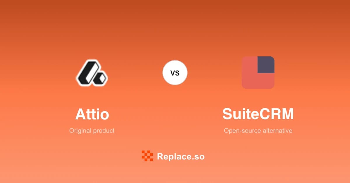 Attio versus SuiteCRM comparison