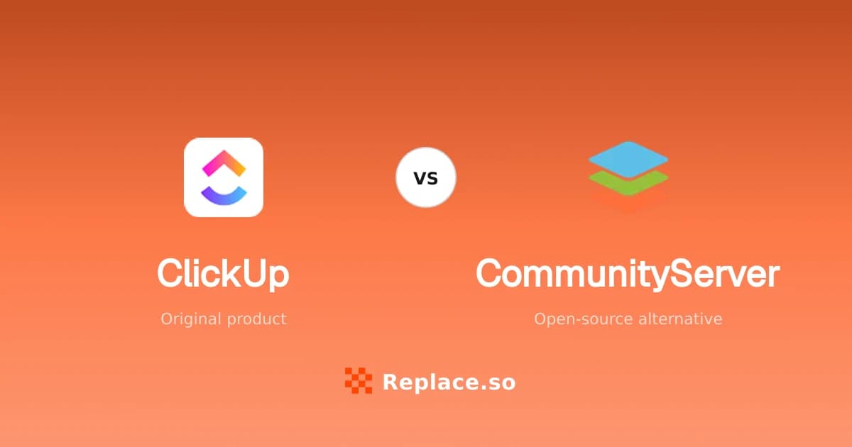 ClickUp versus CommunityServer comparison