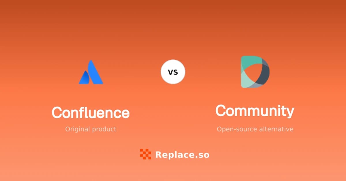 Confluence versus Community comparison