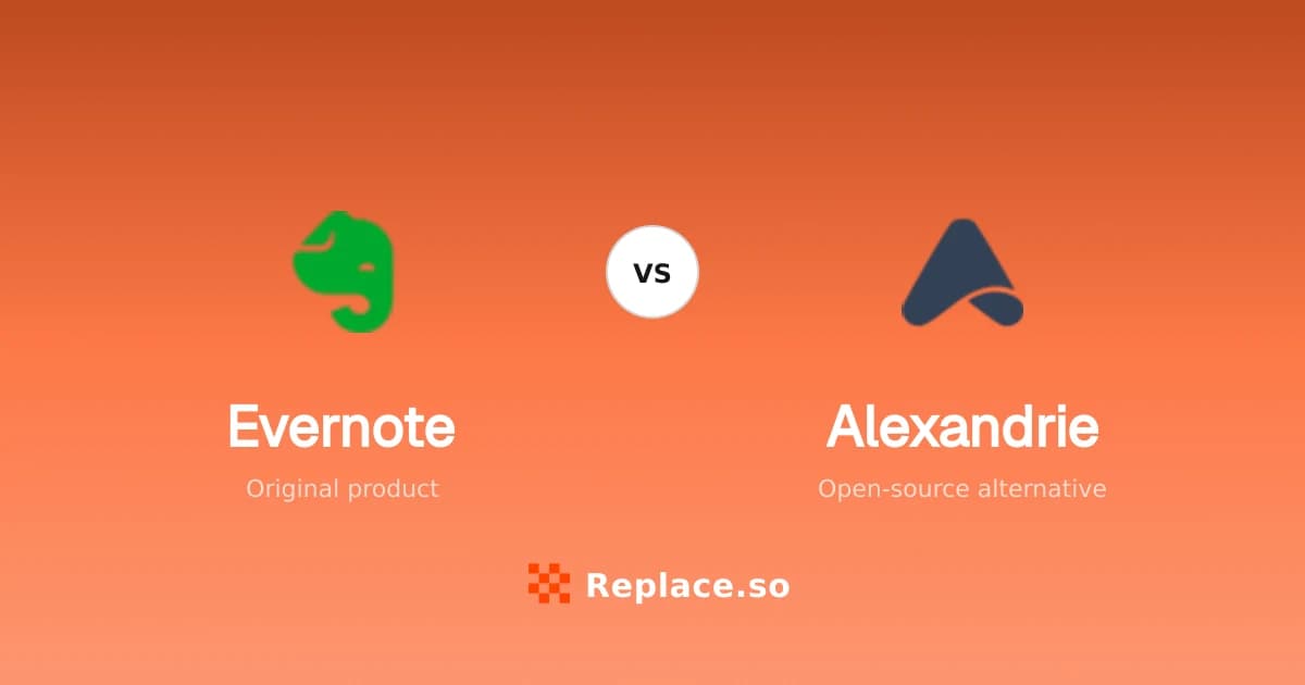 Evernote versus Alexandrie comparison