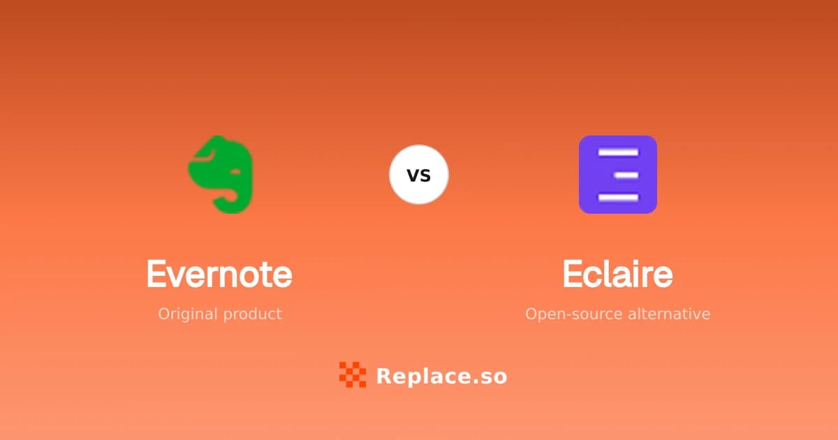 Evernote versus Eclaire comparison
