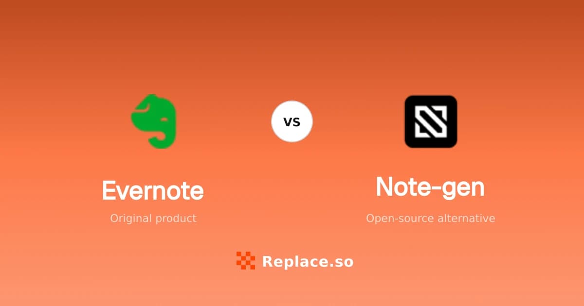 Evernote versus Note-gen comparison