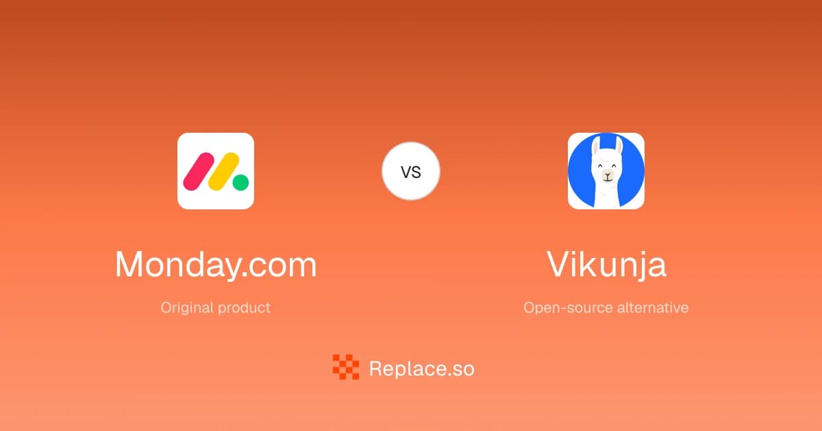 Monday.com versus Vikunja comparison