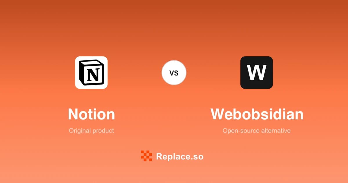 Notion versus Webobsidian comparison