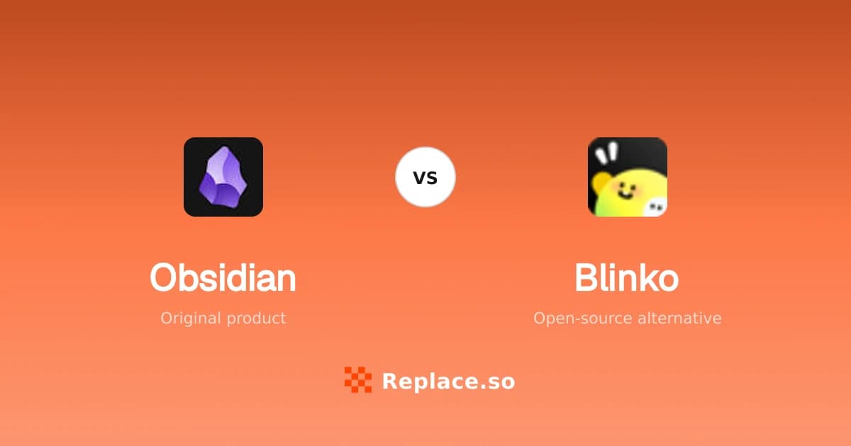 Obsidian versus Blinko comparison