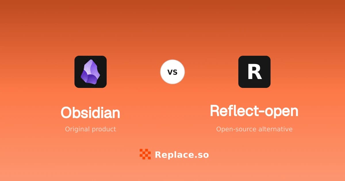 Obsidian versus Reflect-open comparison