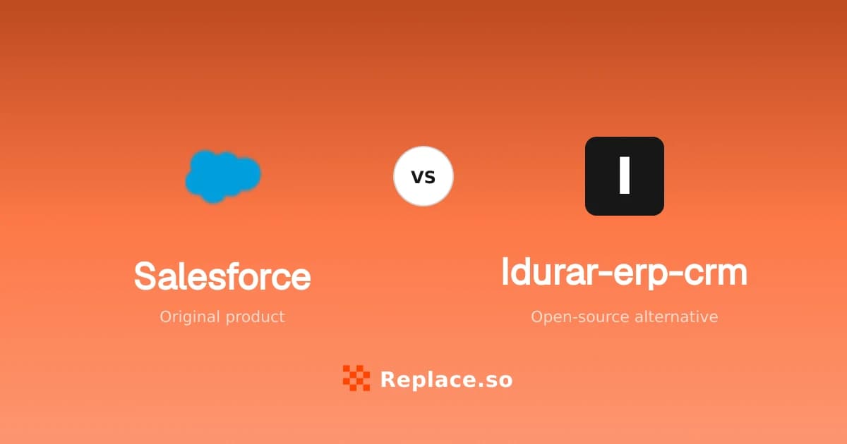 Salesforce versus Idurar-erp-crm comparison