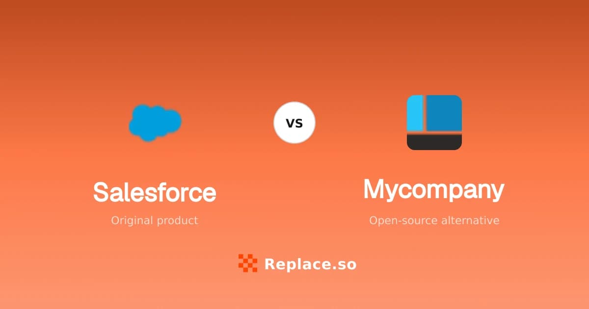 Salesforce versus Mycompany comparison
