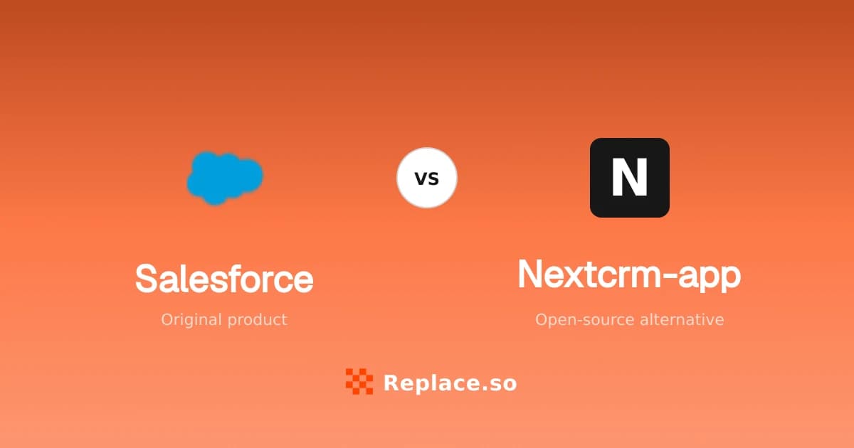Salesforce versus Nextcrm-app comparison
