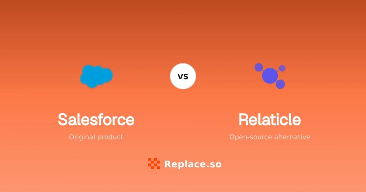 Salesforce versus Relaticle comparison