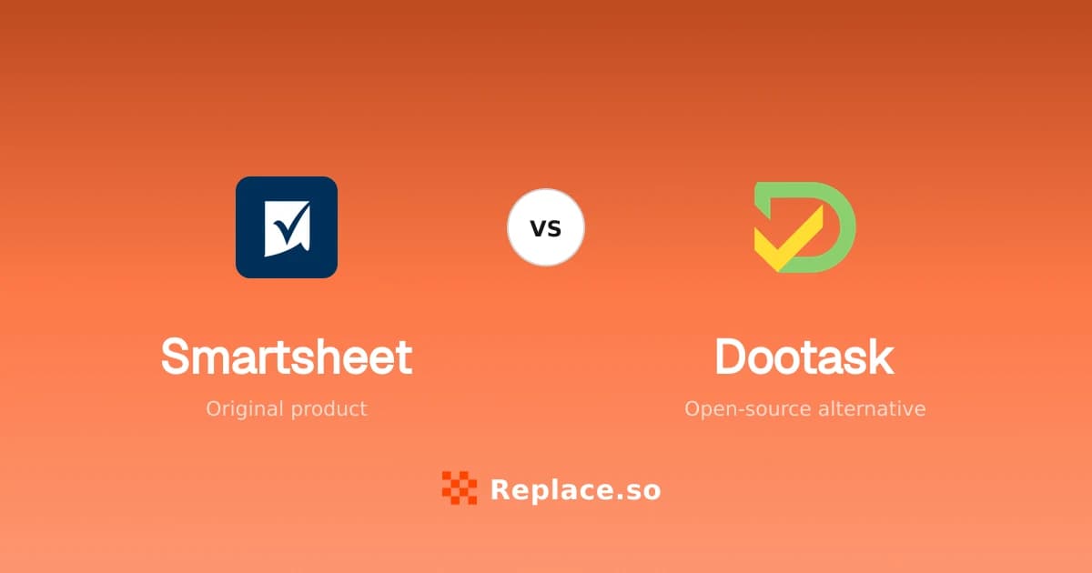 Smartsheet versus Dootask comparison