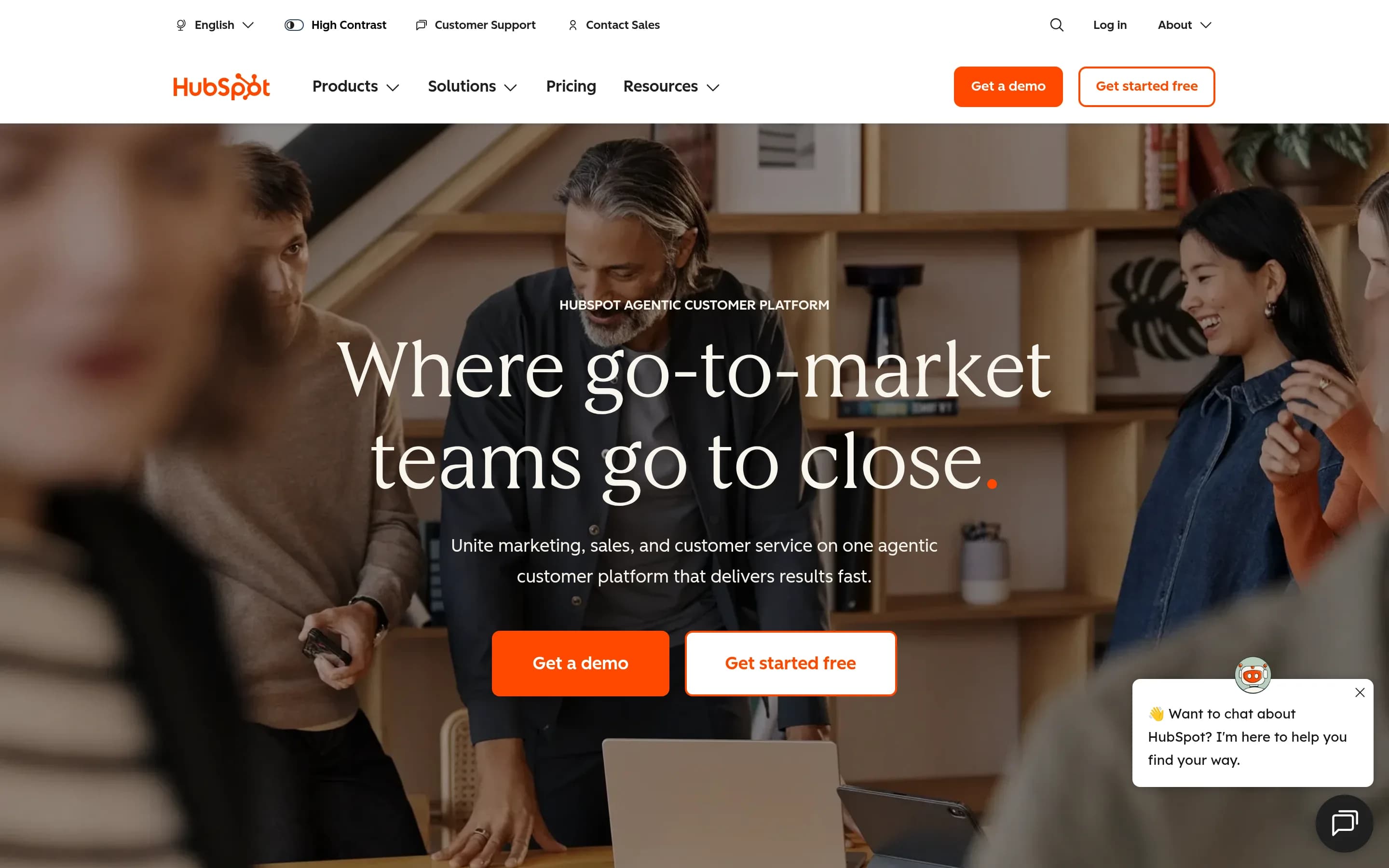 HubSpot website screenshot HubSpot website screenshot