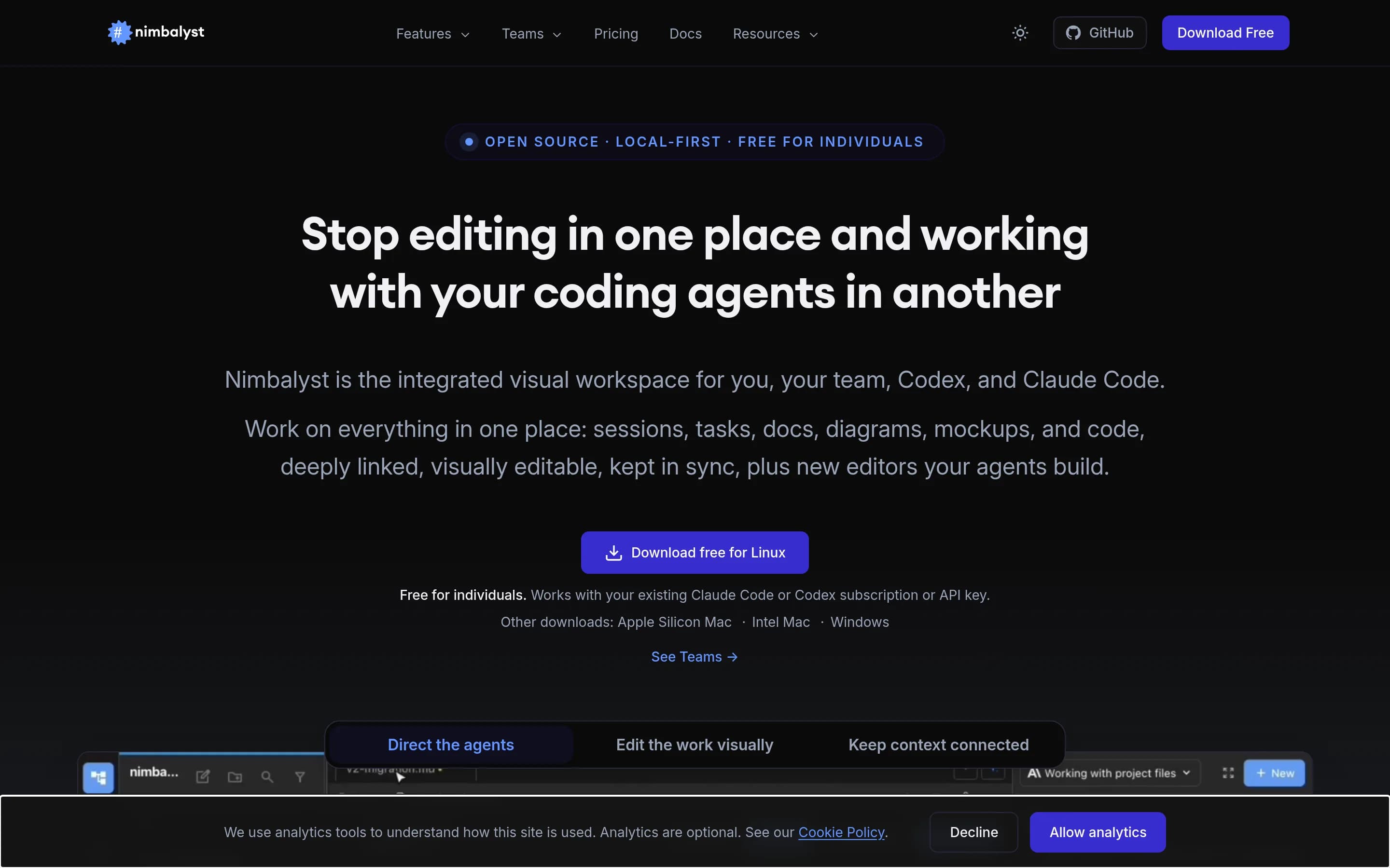 Crystal website screenshot Crystal website screenshot