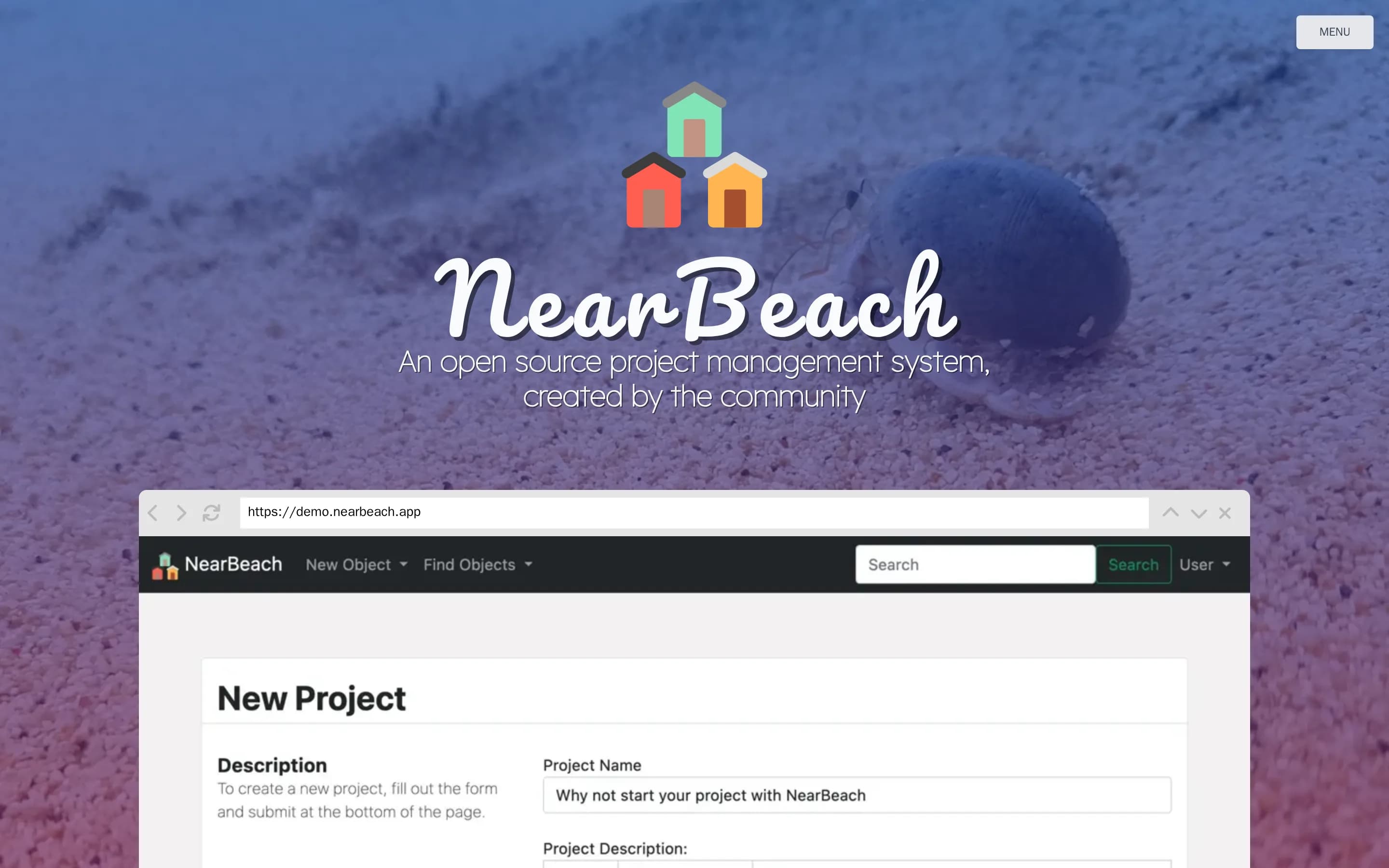 NearBeach website screenshot NearBeach website screenshot