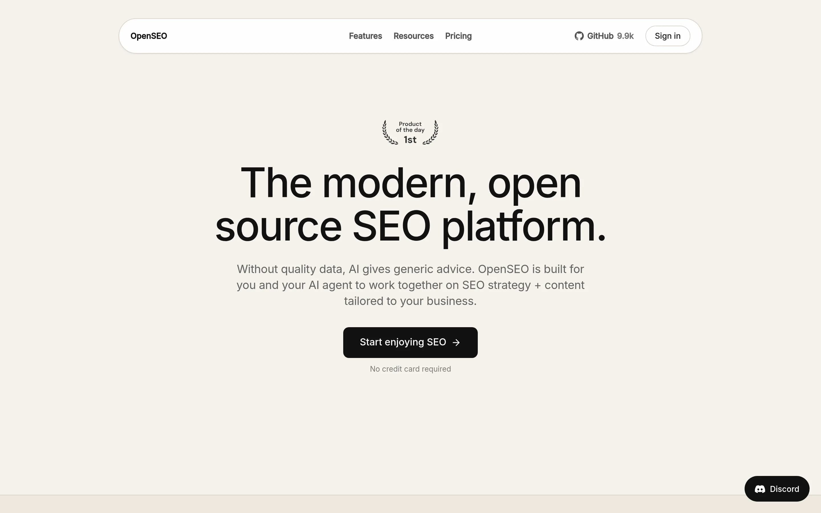 Open-seo website screenshot Open-seo website screenshot