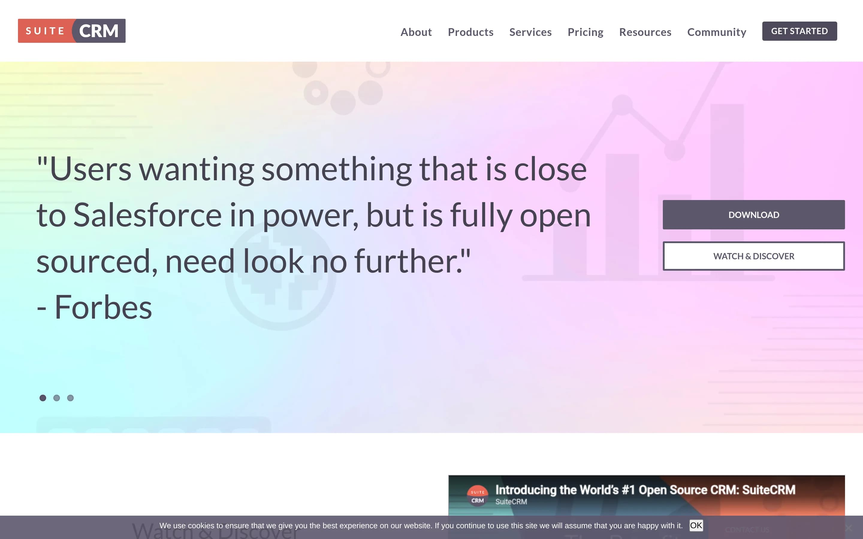 SuiteCRM-Core website screenshot SuiteCRM-Core website screenshot