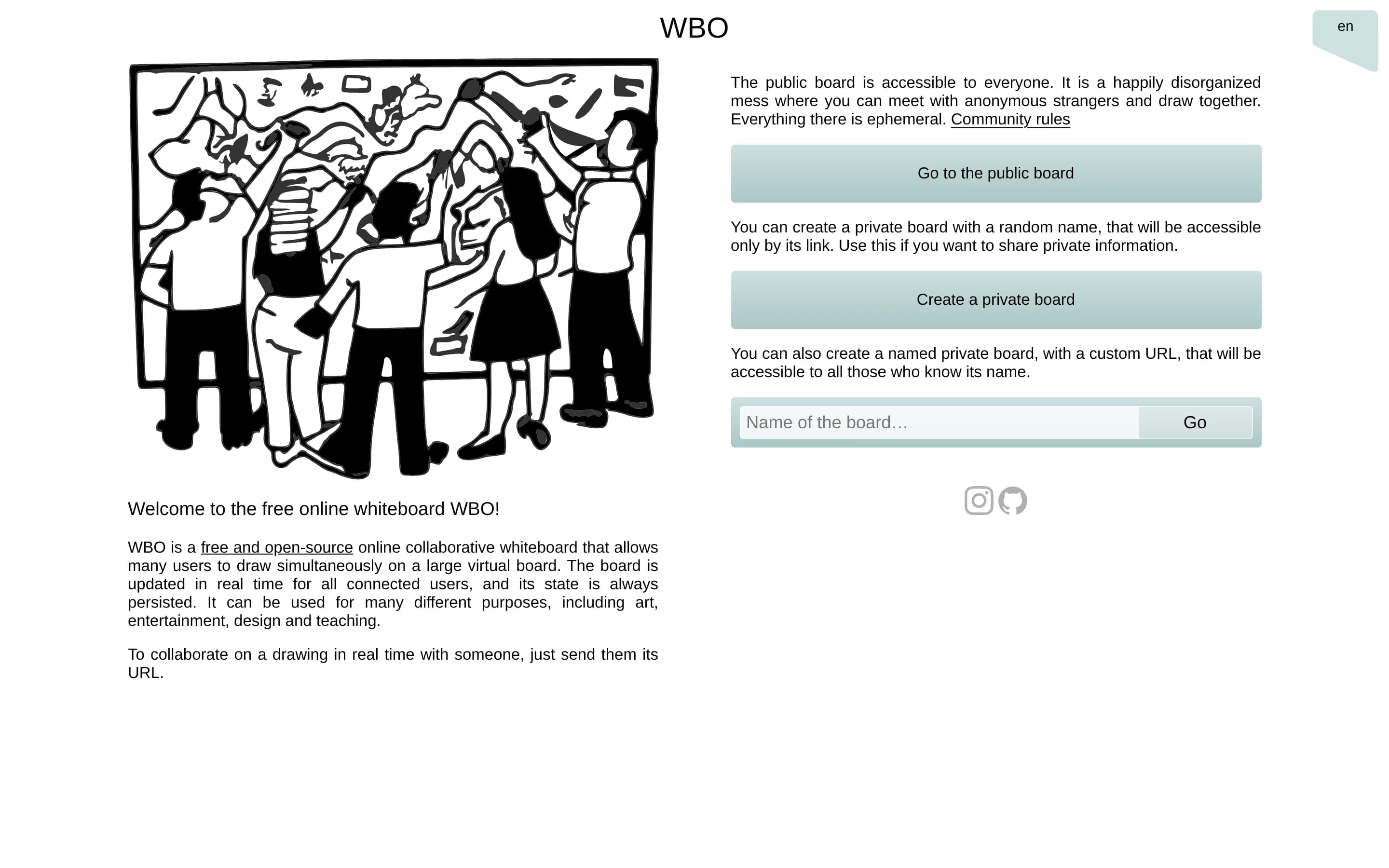 Whitebophir website screenshot Whitebophir website screenshot